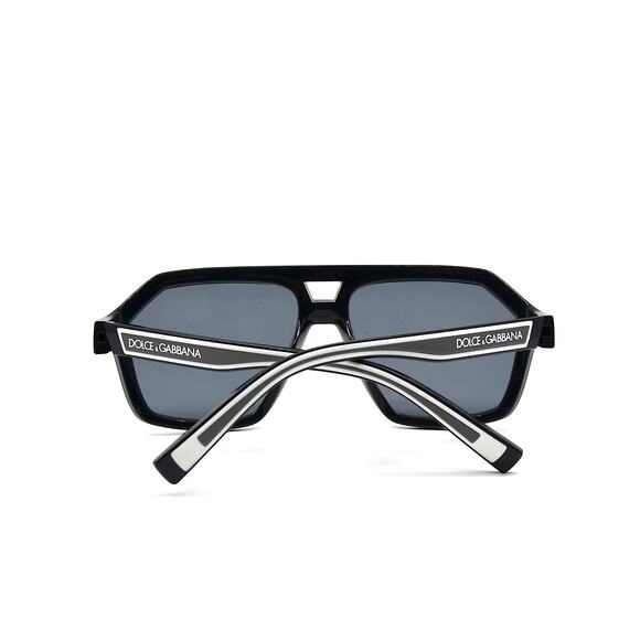 NEW DOLCE & GABBANA DG6176 BLACK DARK GREY POLARIZED SUNGLASSES AUTHENTIC ITALY - Picture 6 of 14